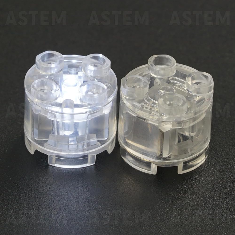 2x2 Light-Up Bricks, Cool White, 6 Pieces — view 4