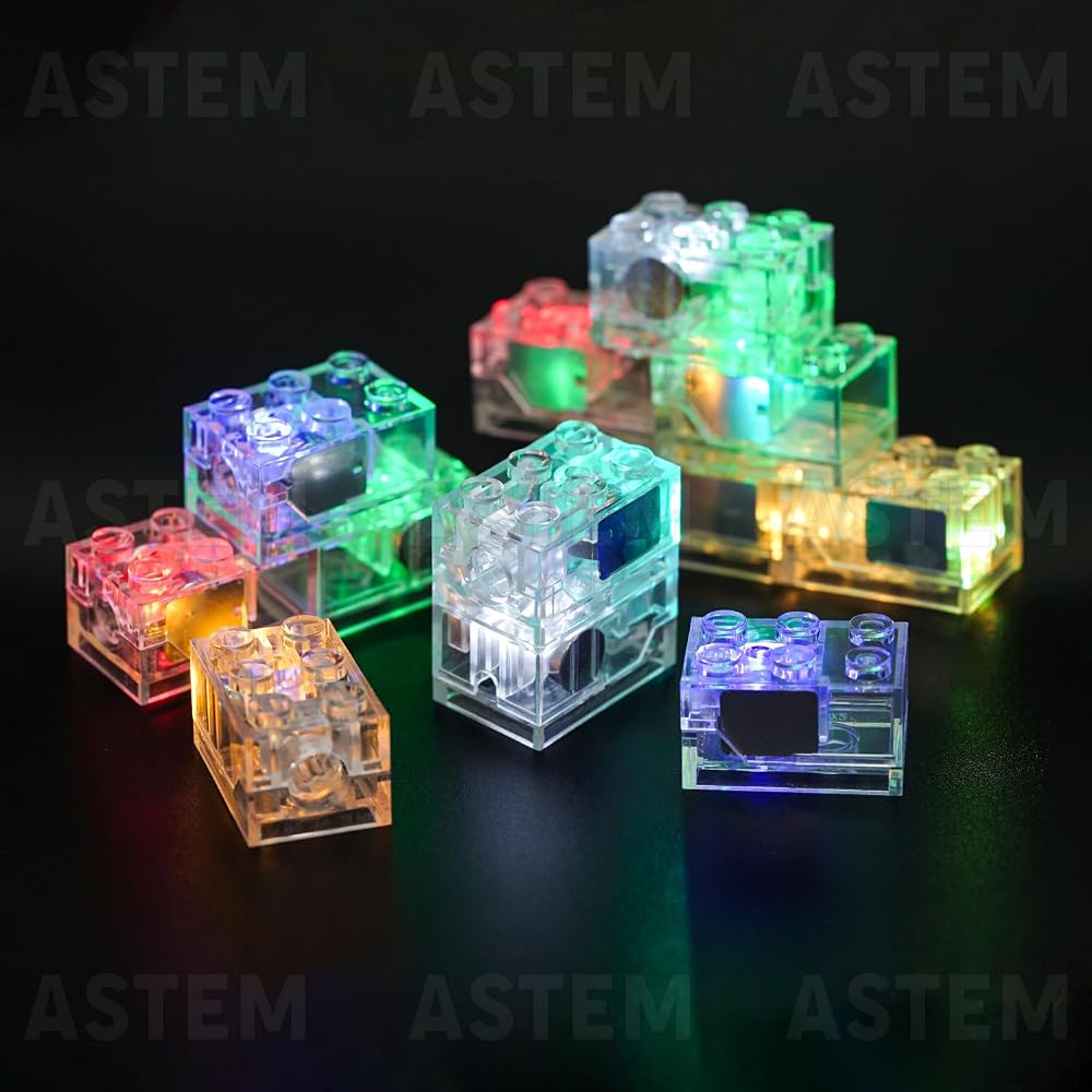 2x3 Light-Up Bricks, Mixed Colours, 12 Pieces — view 4