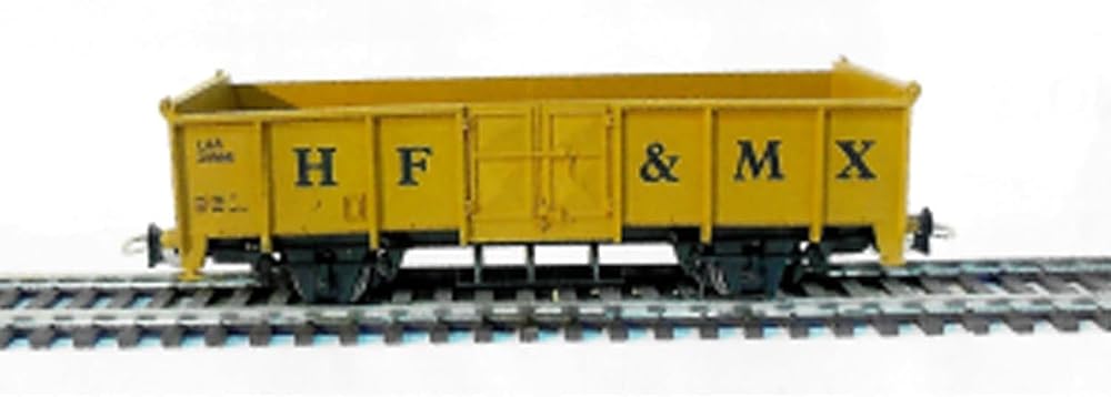 Grey Gondola Open-Top Freight Car